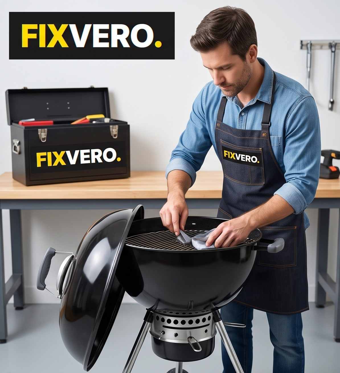 Fixvero Outdoor Kitchen Appliance Repair Technician Servicing Upper West Side Rooftop Terrace